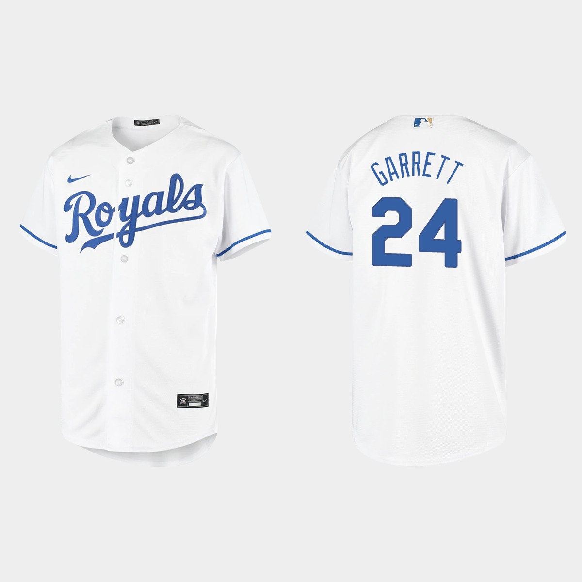 Youth Kansas City Royals Amir Garrett White  Home Jersey