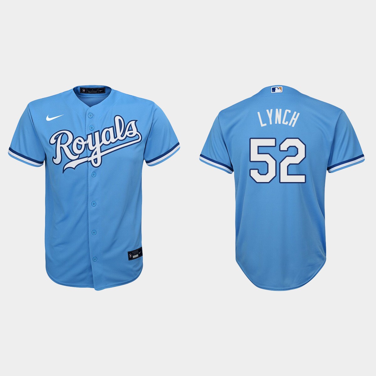 Youth Kansas City Royals Daniel Lynch Light Blue  Jersey