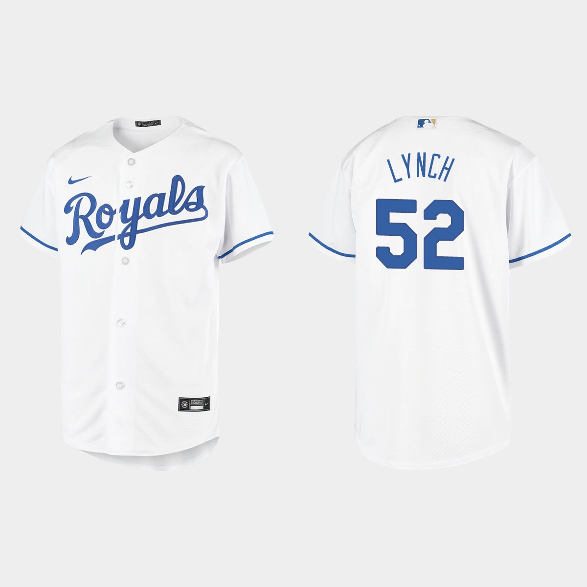 Youth Kansas City Royals Daniel Lynch White  Home Jersey