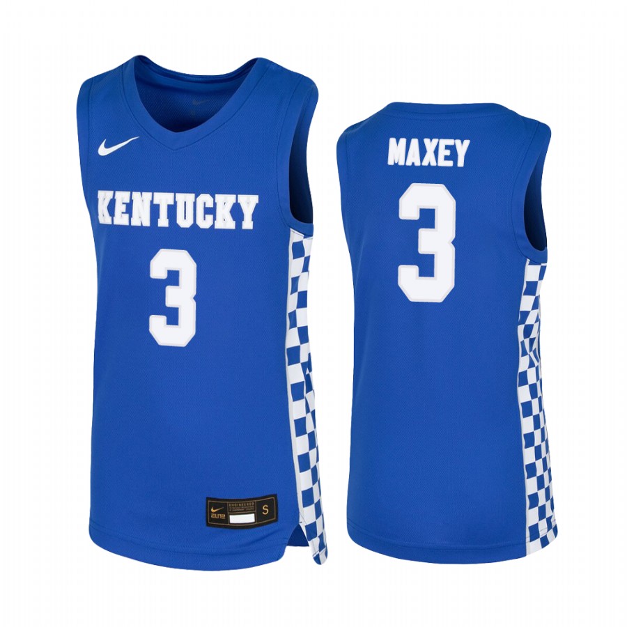 Youth Kentucky Wildcats Tyrese Maxey Royal  College  Jersey