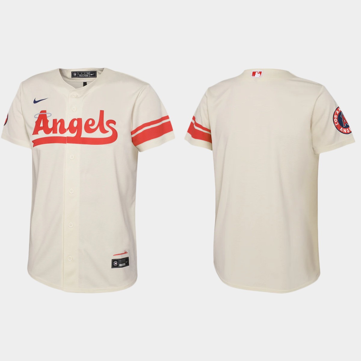 Youth Los Angeles Angels Cream 2022 City Connect  Team Jersey