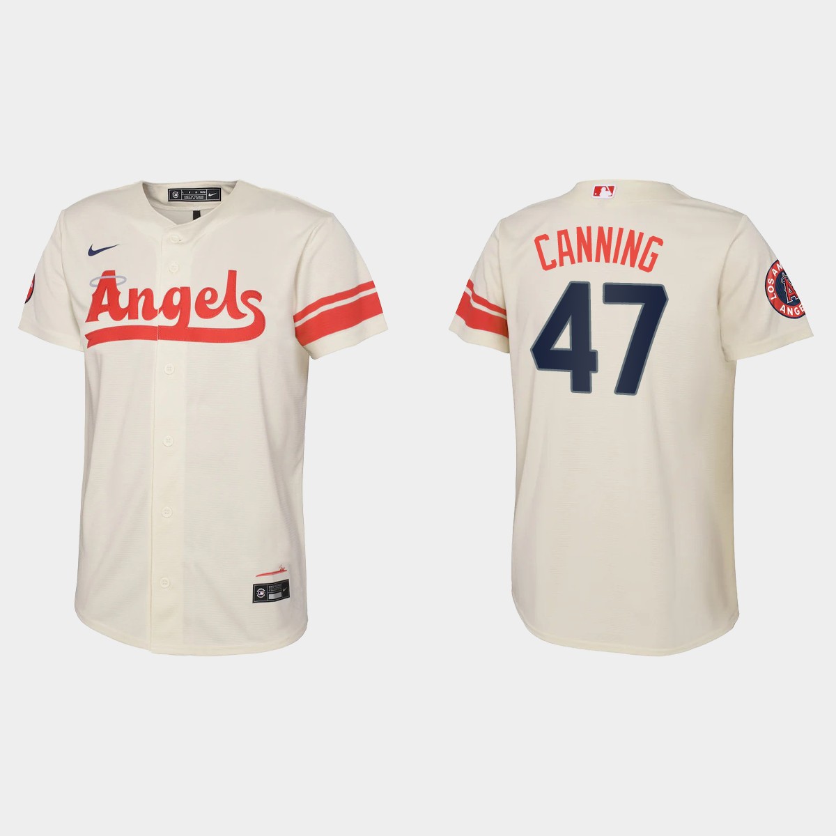 Youth Los Angeles Angels Griffin Canning Cream 2022 City Connect  Jersey