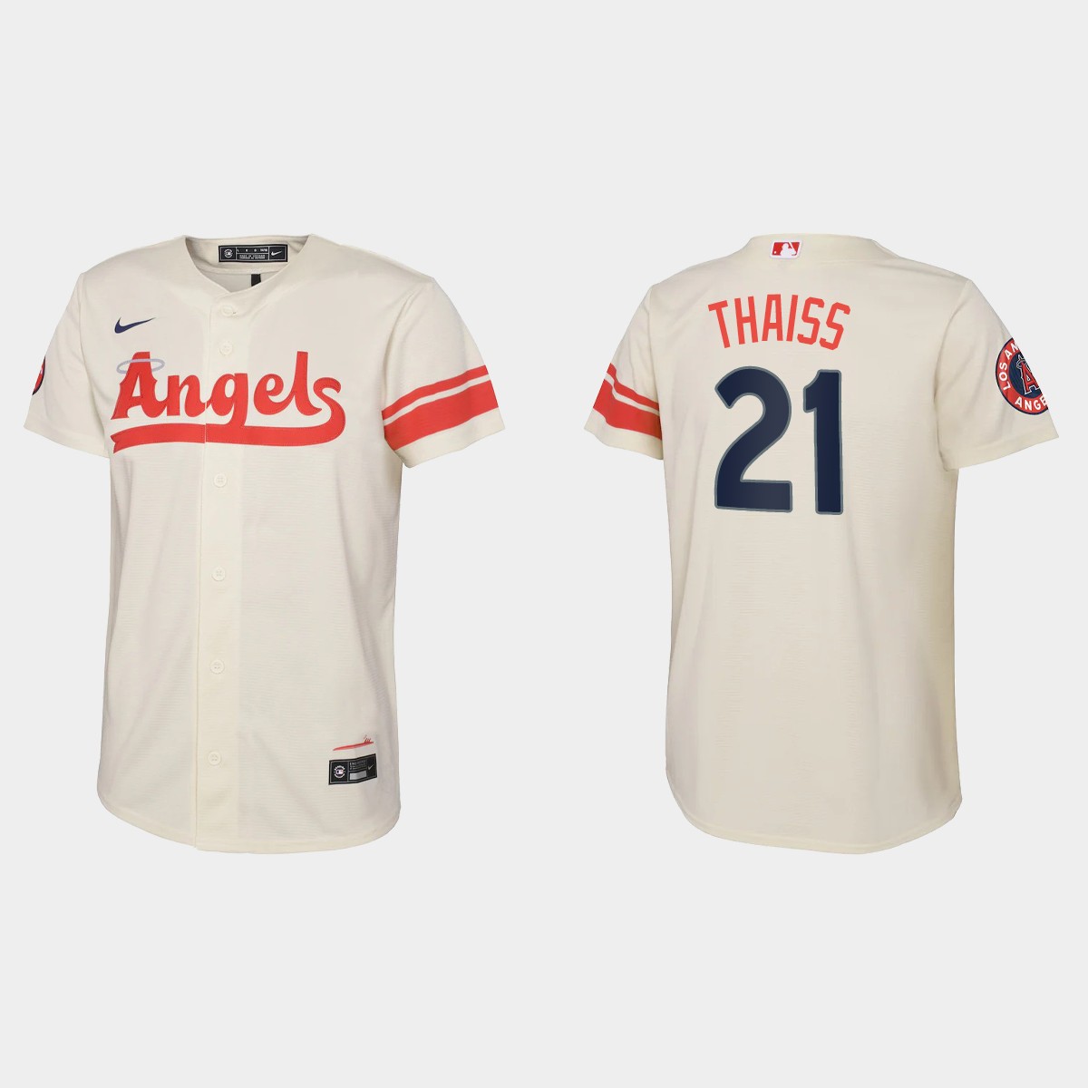 Youth Los Angeles Angels Matt Thaiss Cream City Connect  Jersey