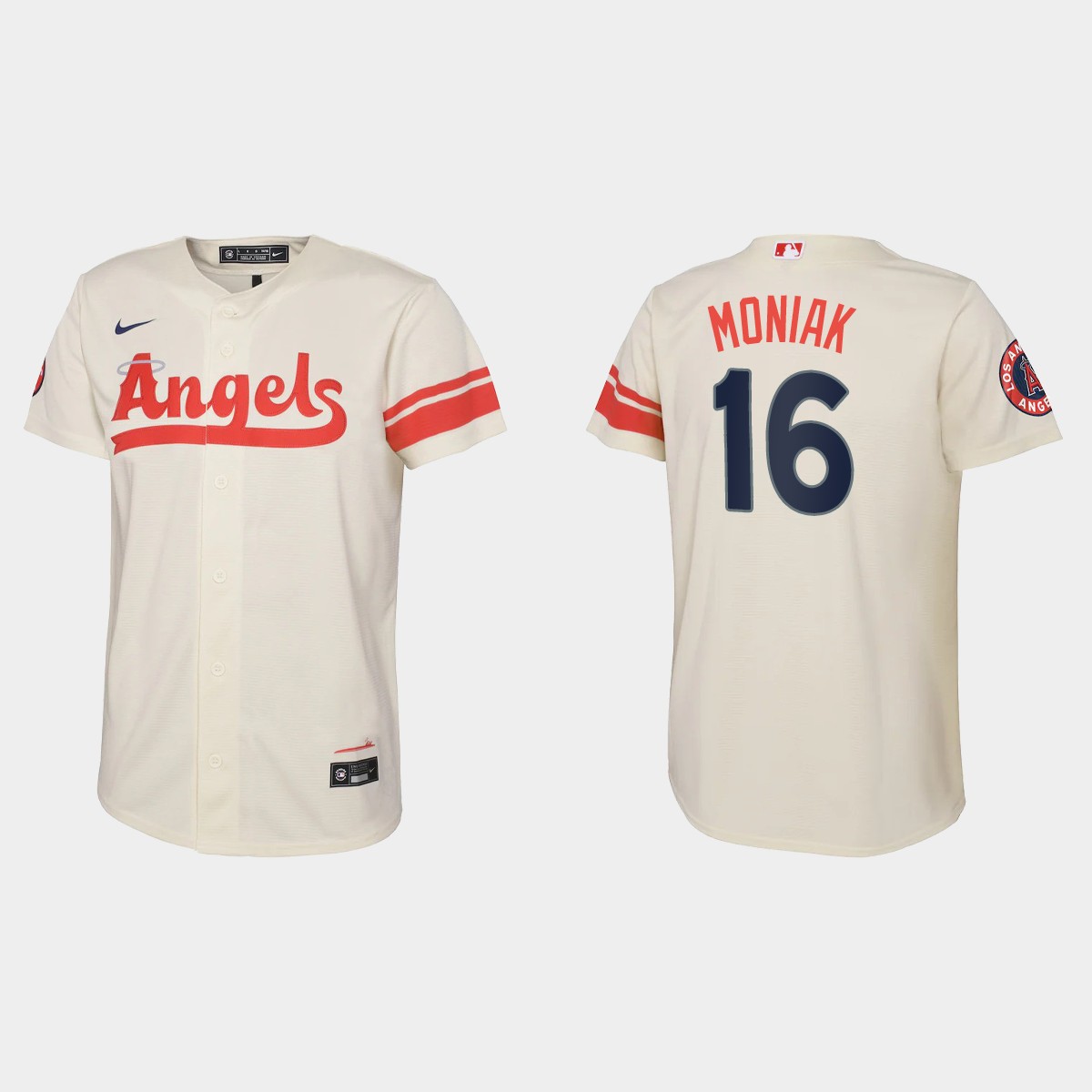 Youth Los Angeles Angels Mickey Moniak Cream City Connect  Jersey