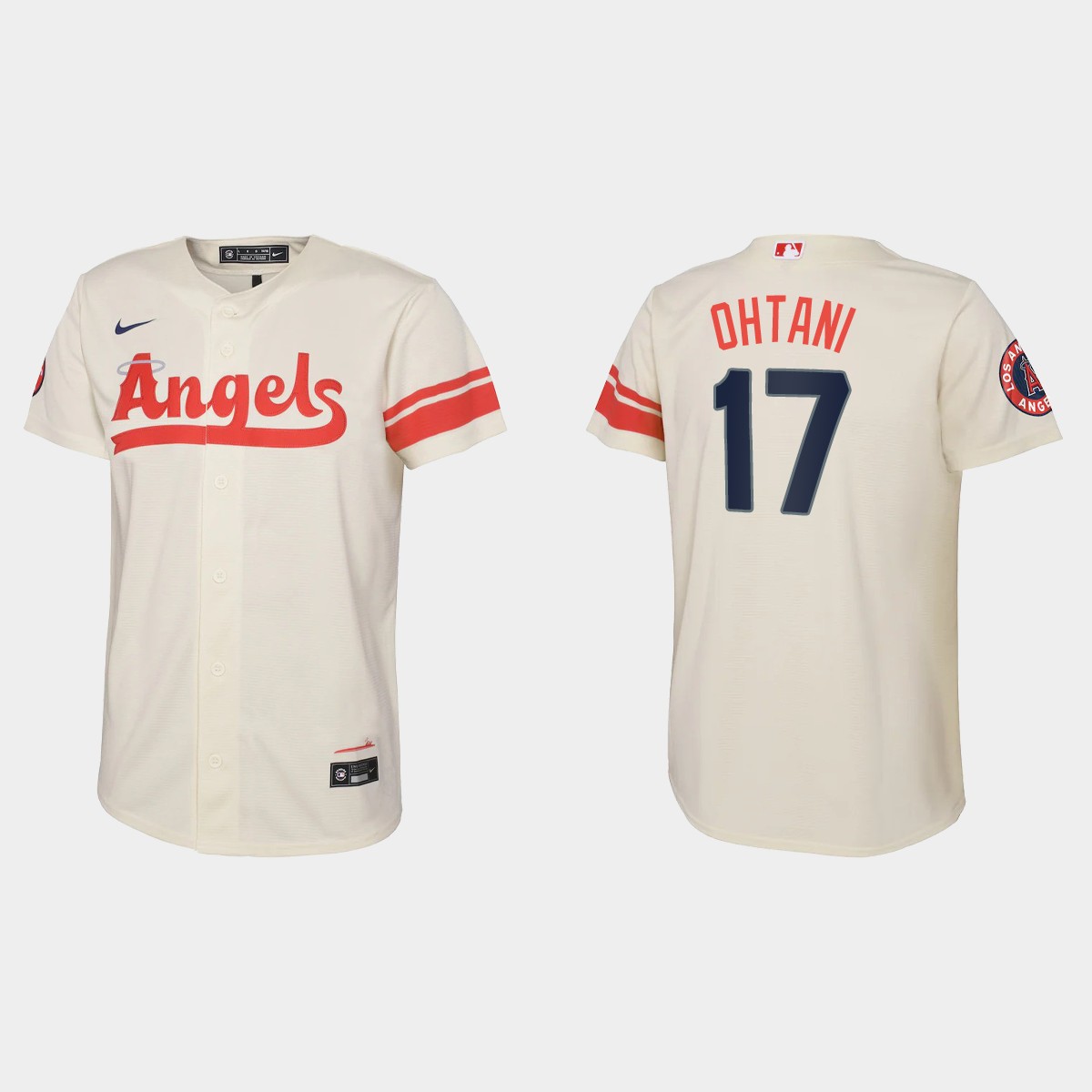 Youth Los Angeles Angels Shohei Ohtani Cream 2022 City Connect  Jersey