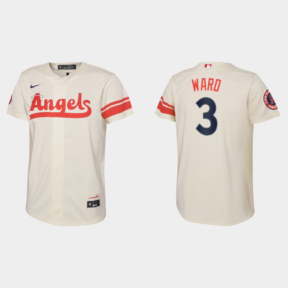Youth Los Angeles Angels Taylor Ward Cream 2022 City Connect  Jersey