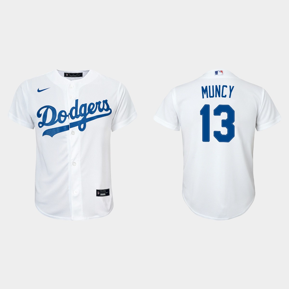 Youth Los Angeles Dodgers #13 Max Muncy White  Home Jersey