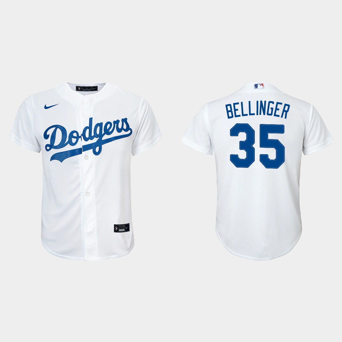 Youth Los Angeles Dodgers #35 Cody Bellinger White  Home Jersey
