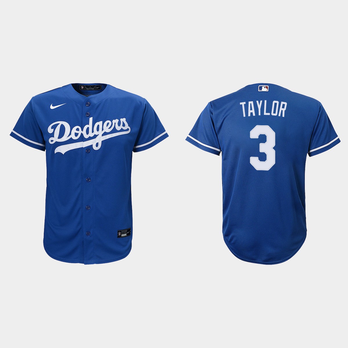 Youth Los Angeles Dodgers #3 Chris Taylor Royal  Alternate Jersey