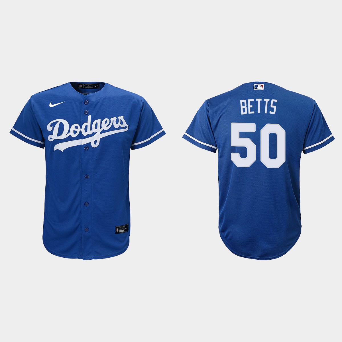 Youth Los Angeles Dodgers #50 Mookie Betts Royal  Alternate Jersey