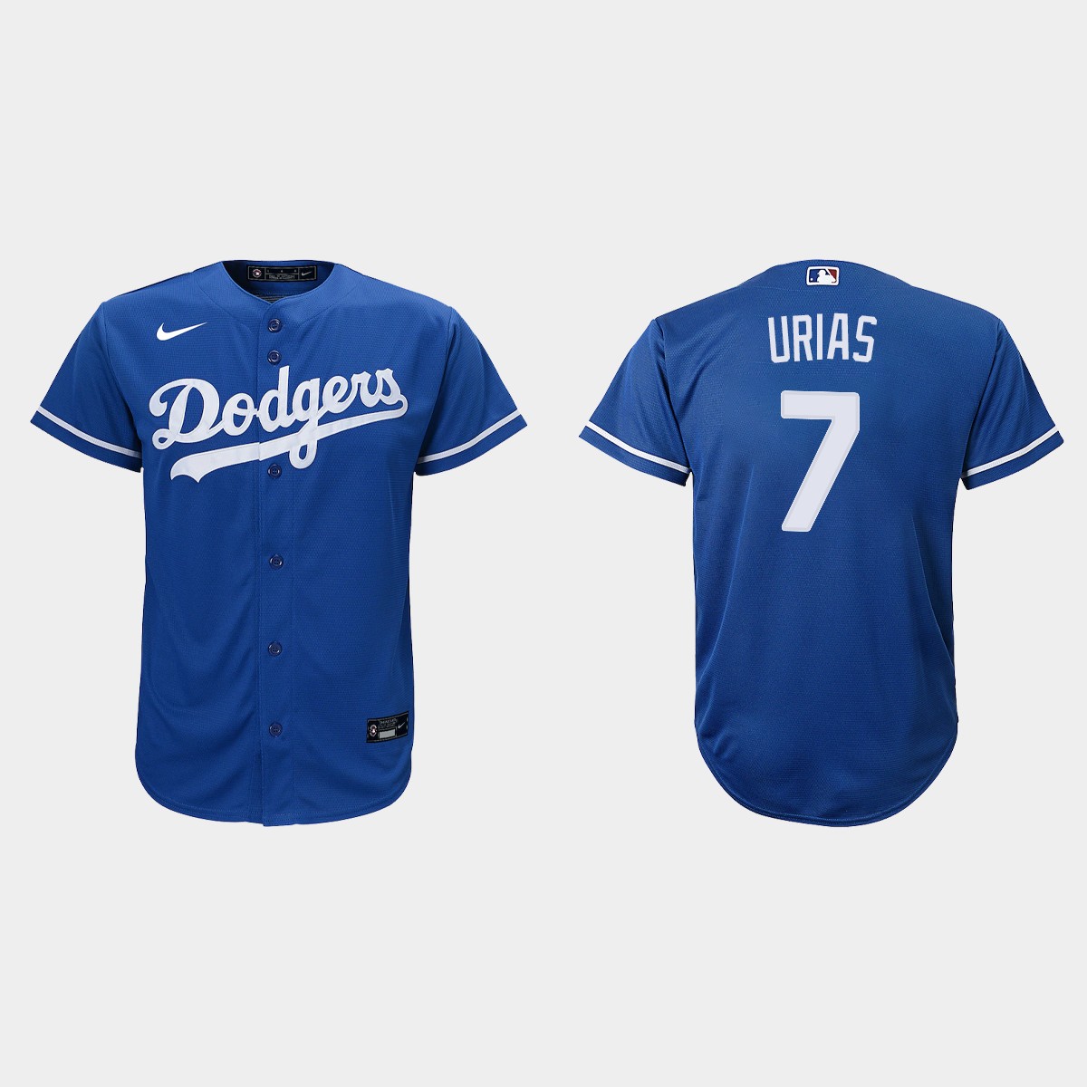 Youth Los Angeles Dodgers #7 Julio Urias Royal  Alternate Jersey