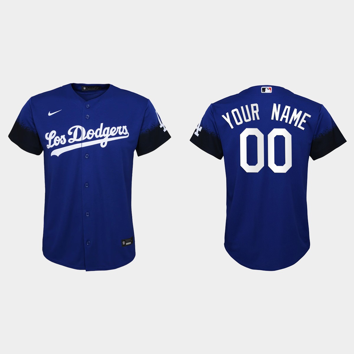 Youth Los Angeles Dodgers Custom Royal 2021 City Connect  Jersey