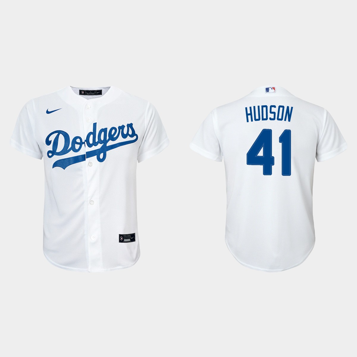 Youth Los Angeles Dodgers Daniel Hudson White  Home Jersey