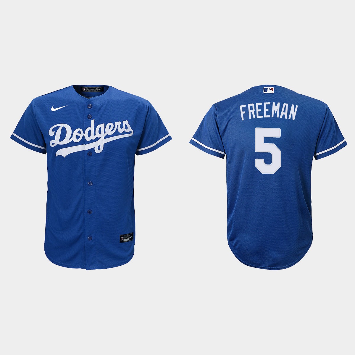 Youth Los Angeles Dodgers Freddie Freeman Royal  Alternate Jersey