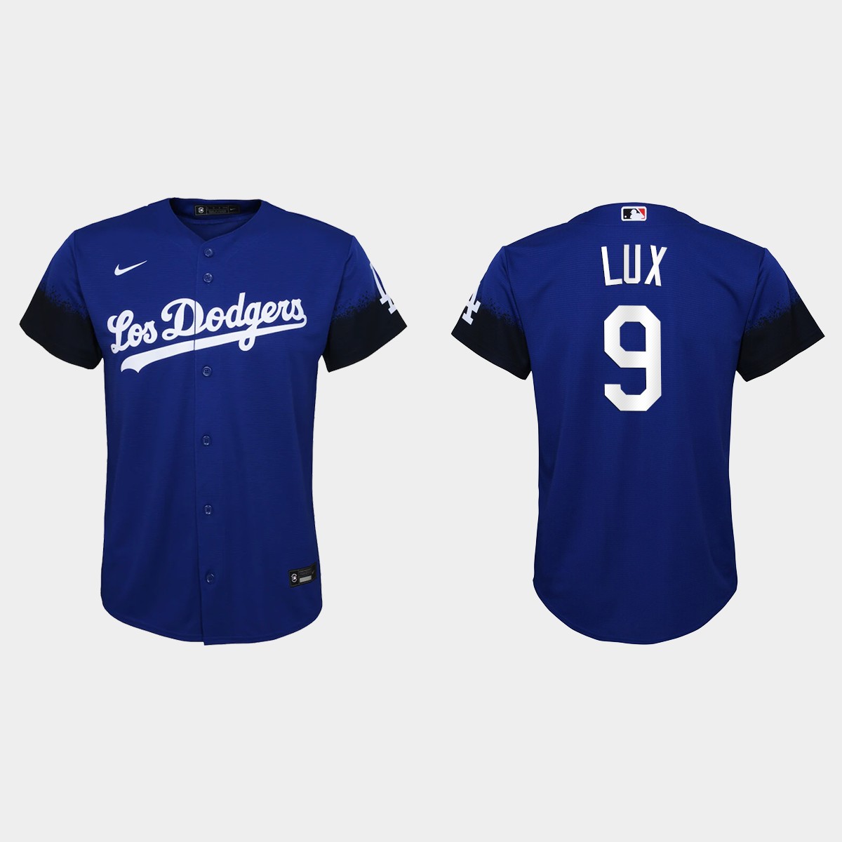 Youth Los Angeles Dodgers Gavin Lux Royal 2021 City Connect  Jersey