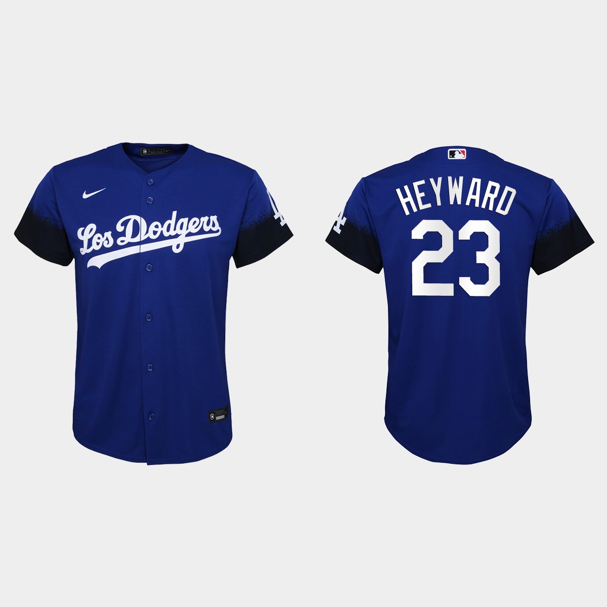 Youth Los Angeles Dodgers Jason Heyward Royal City Connect  Jersey