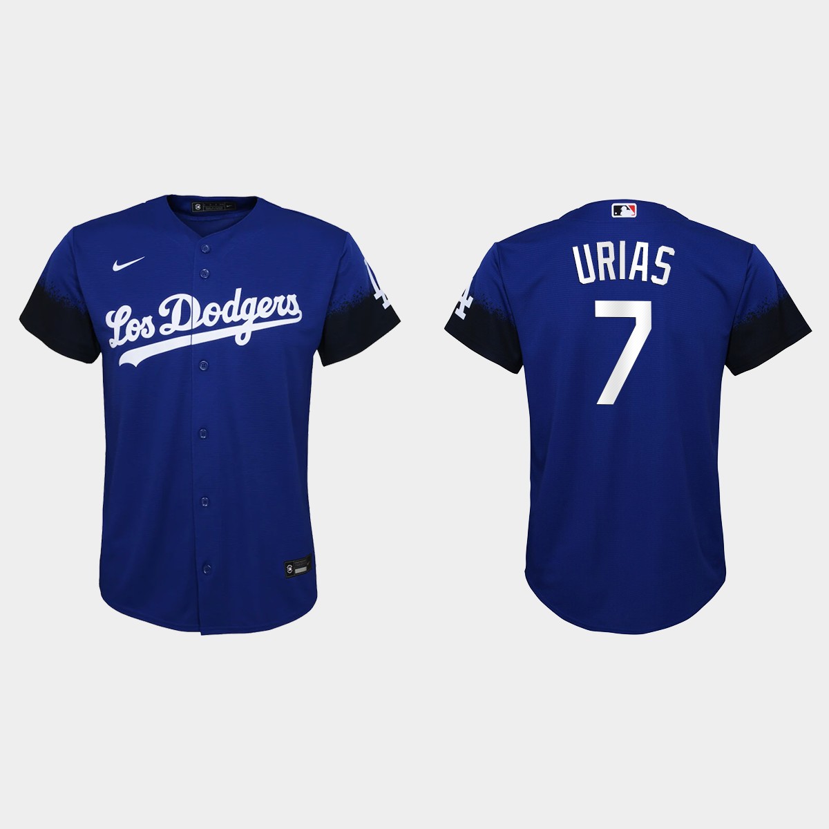 Youth Los Angeles Dodgers Julio Urias Royal 2021 City Connect  Jersey
