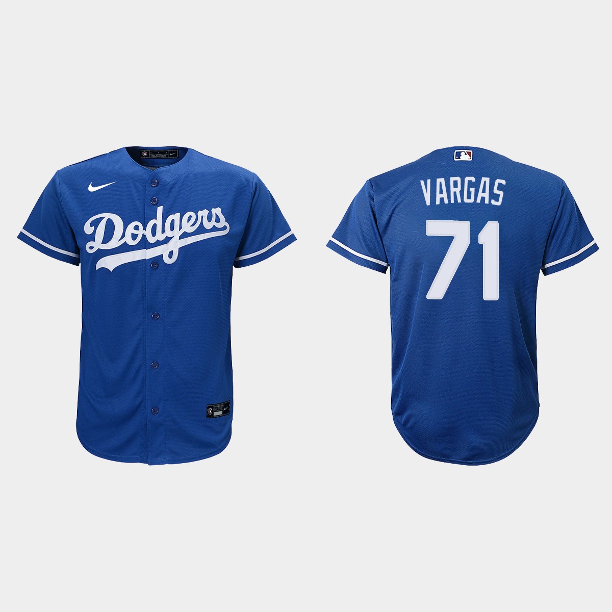 Youth Los Angeles Dodgers Miguel Vargas Royal  Alternate Jersey