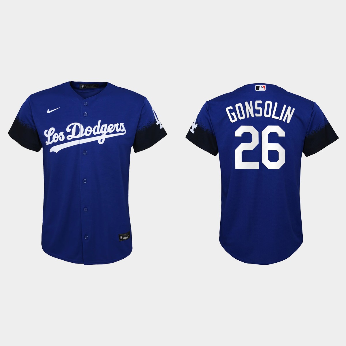 Youth Los Angeles Dodgers Tony Gonsolin Royal 2021 City Connect  Jersey