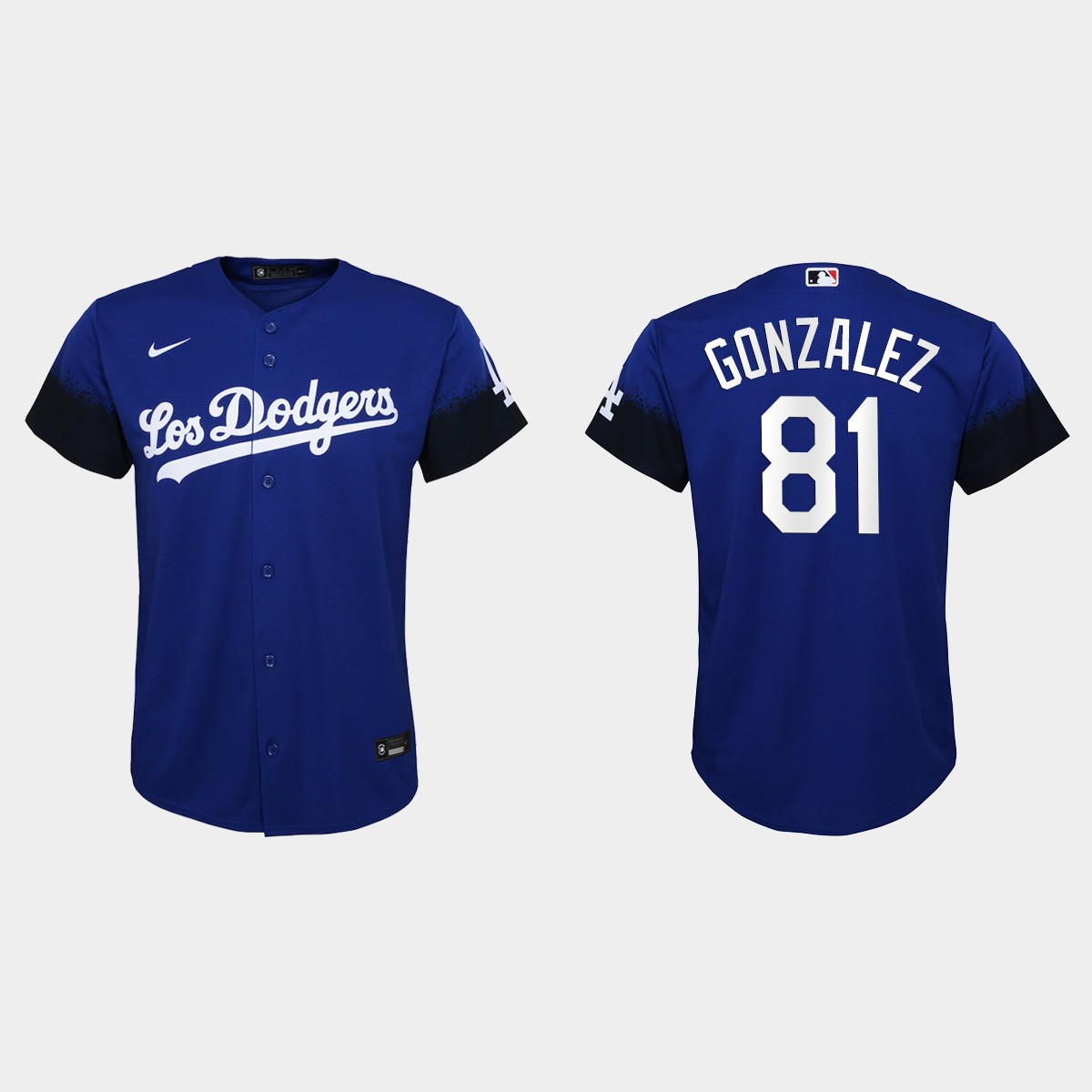 Youth Los Angeles Dodgers Victor Gonzalez Royal 2021 City Connect  Jersey