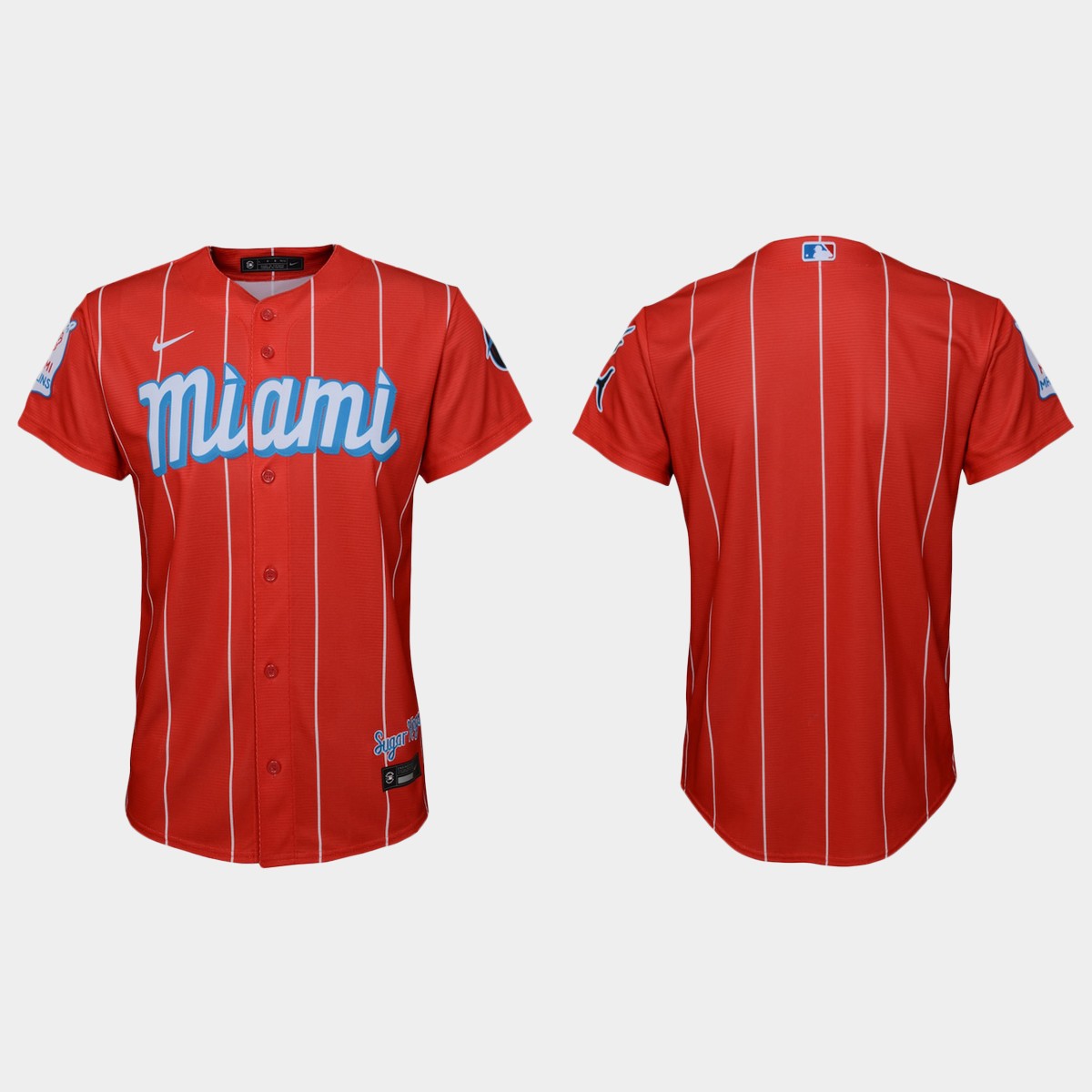 Youth Miami Marlins # Red 2021 City Connect  Jersey