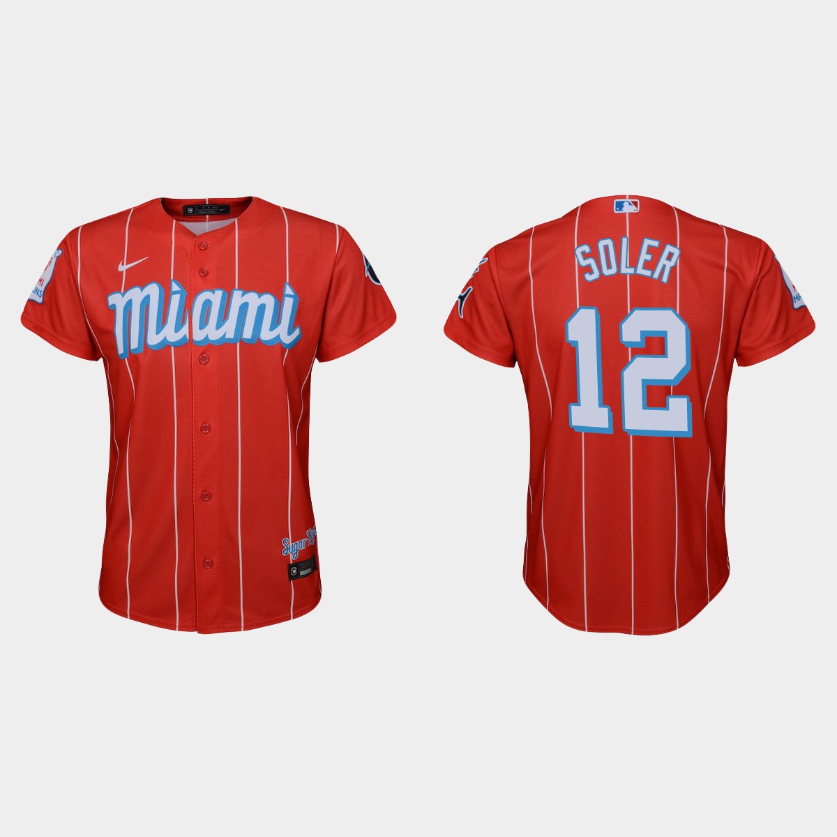 Youth Miami Marlins Jorge Soler Red City Connect  Jersey