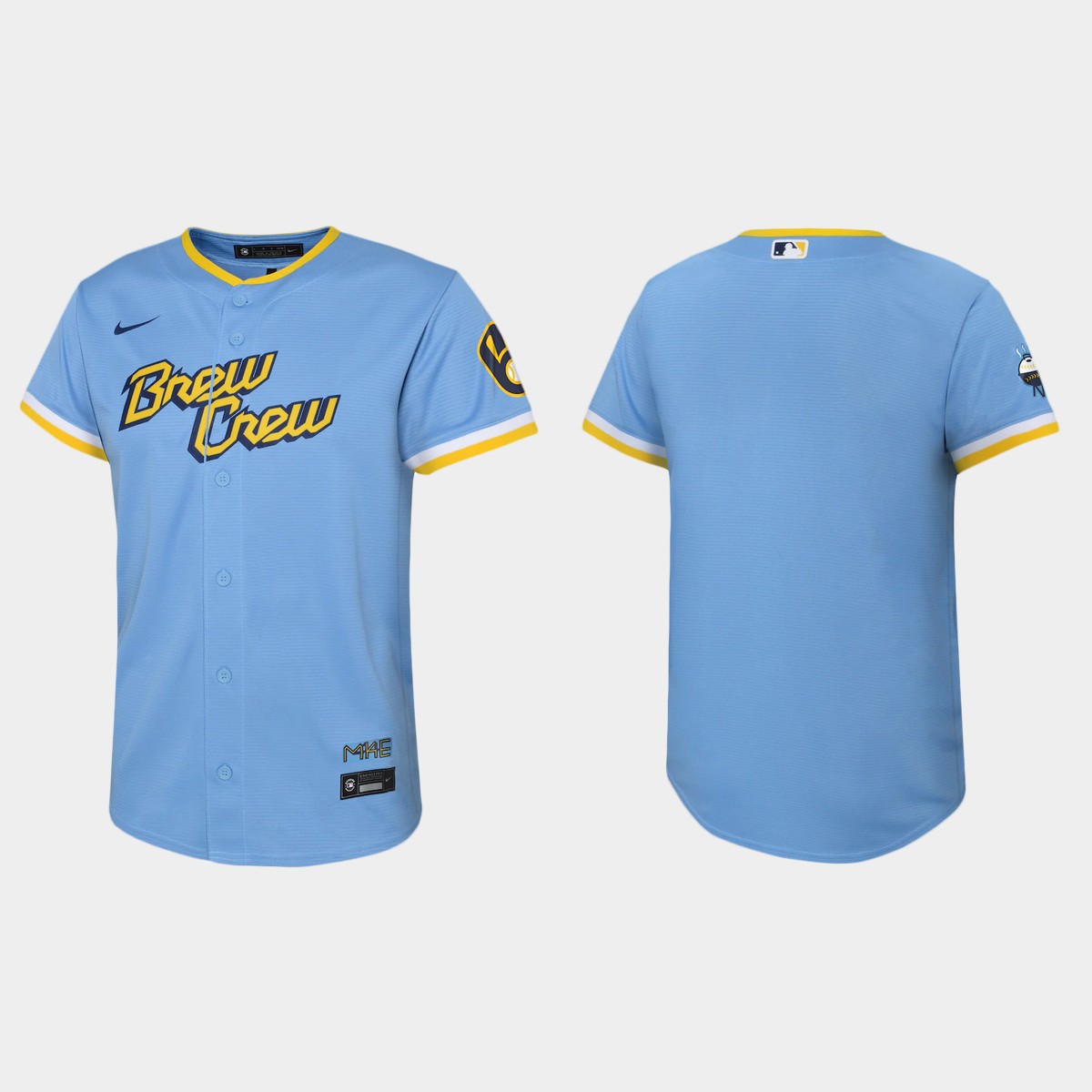 Youth Milwaukee Brewers Powder Blue 2022 City Connect  Team Jersey