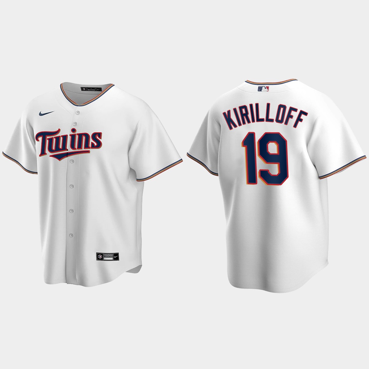 Youth Minnesota Twins #19 Alex Kirilloff White  Home Jersey