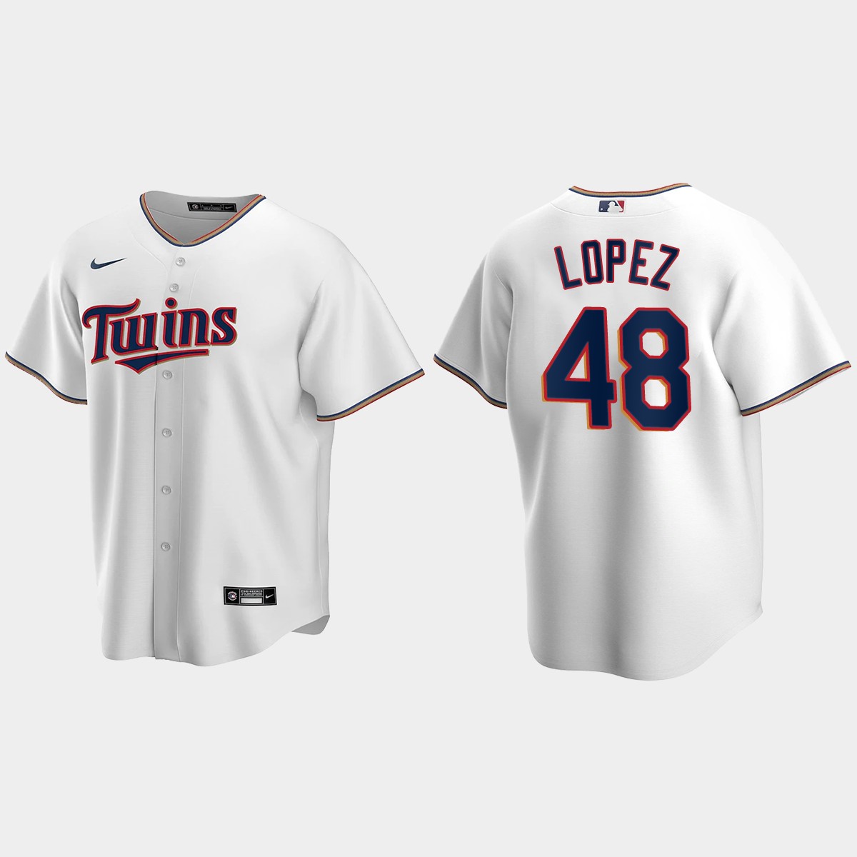 Youth Minnesota Twins Jorge Lopez White  Home Jersey
