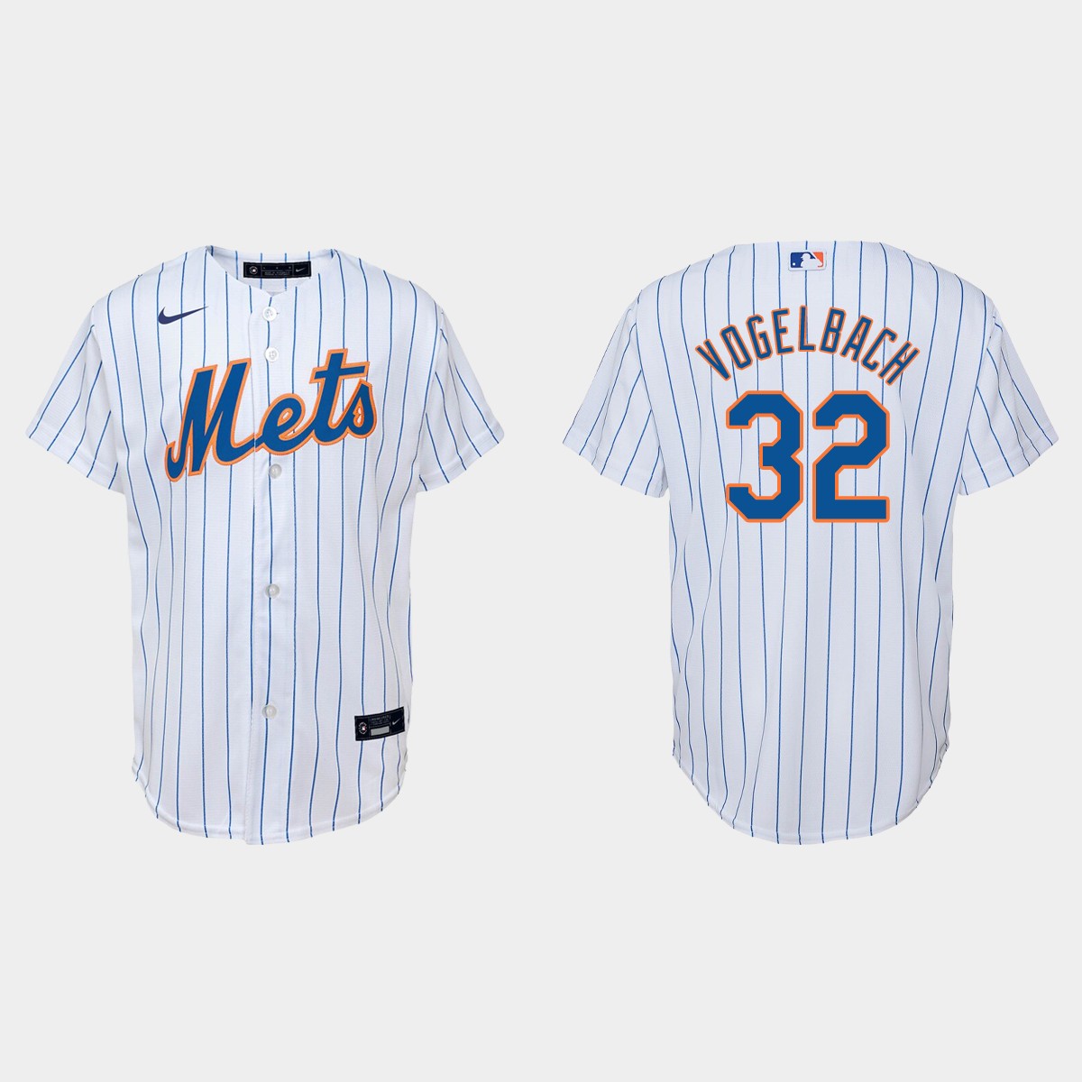 Youth New York Mets Daniel Vogelbach White  Home Jersey