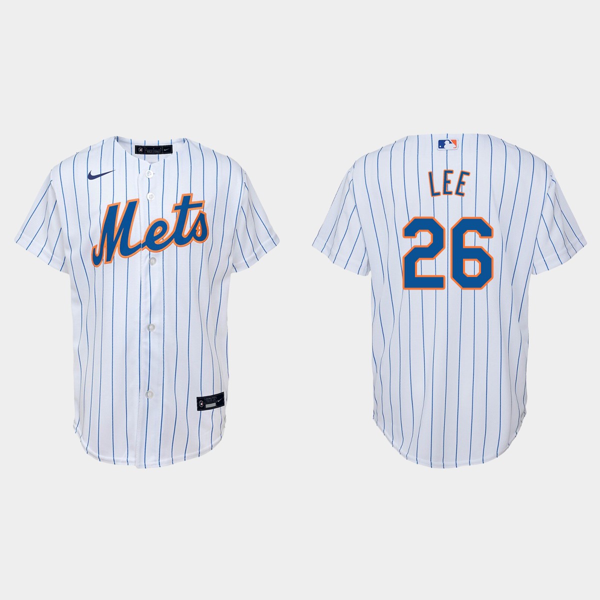 Youth New York Mets Khalil Lee White  Home Jersey