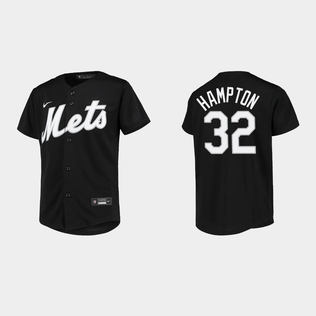 Youth New York Mets Mike Hampton Black  Team Jersey
