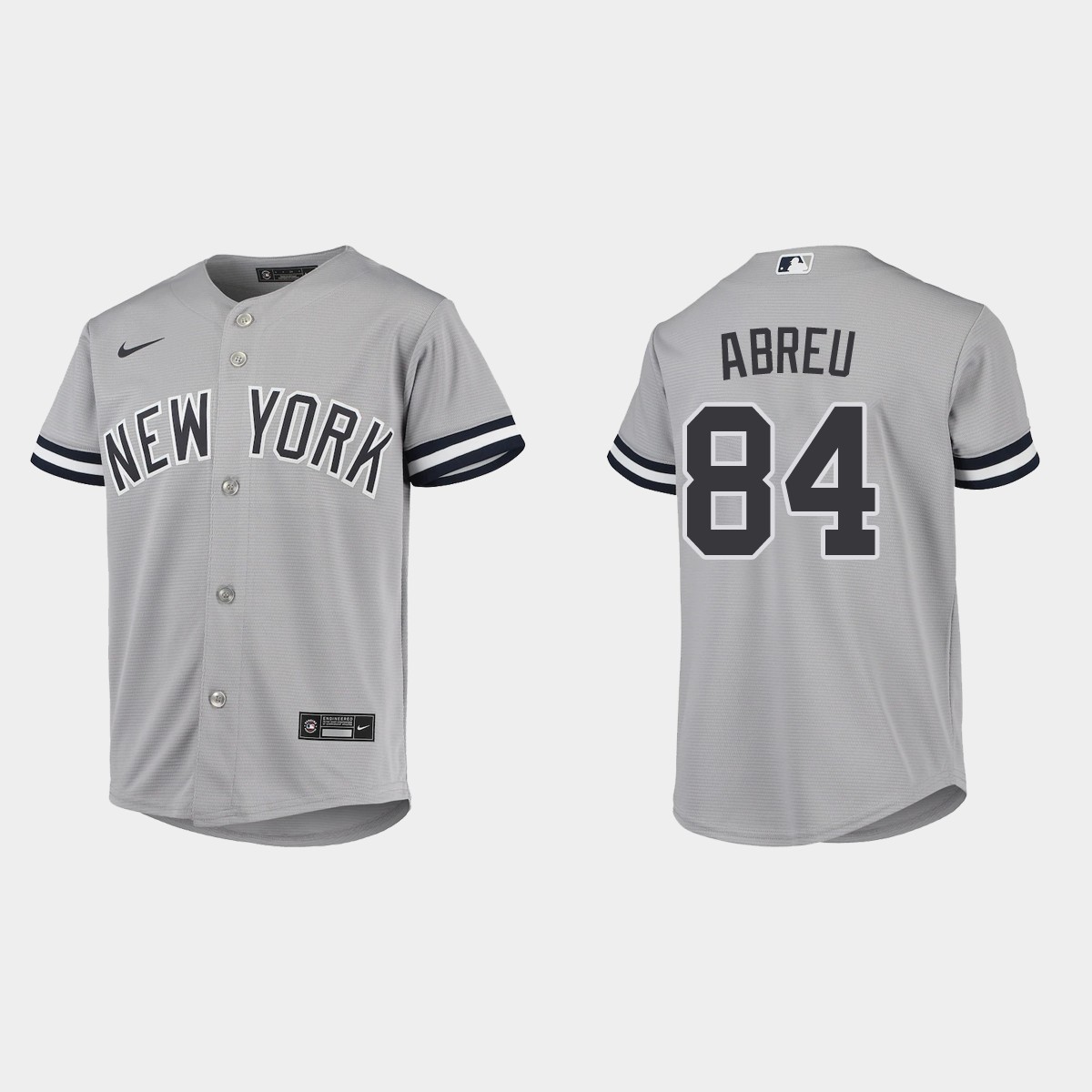Youth New York Yankees Albert Abreu Gray  Road Jersey