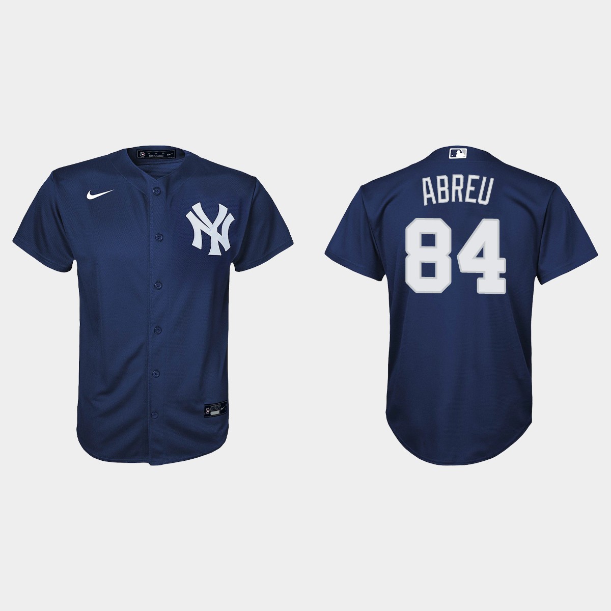 Youth New York Yankees Albert Abreu Navy  Alternate Jersey