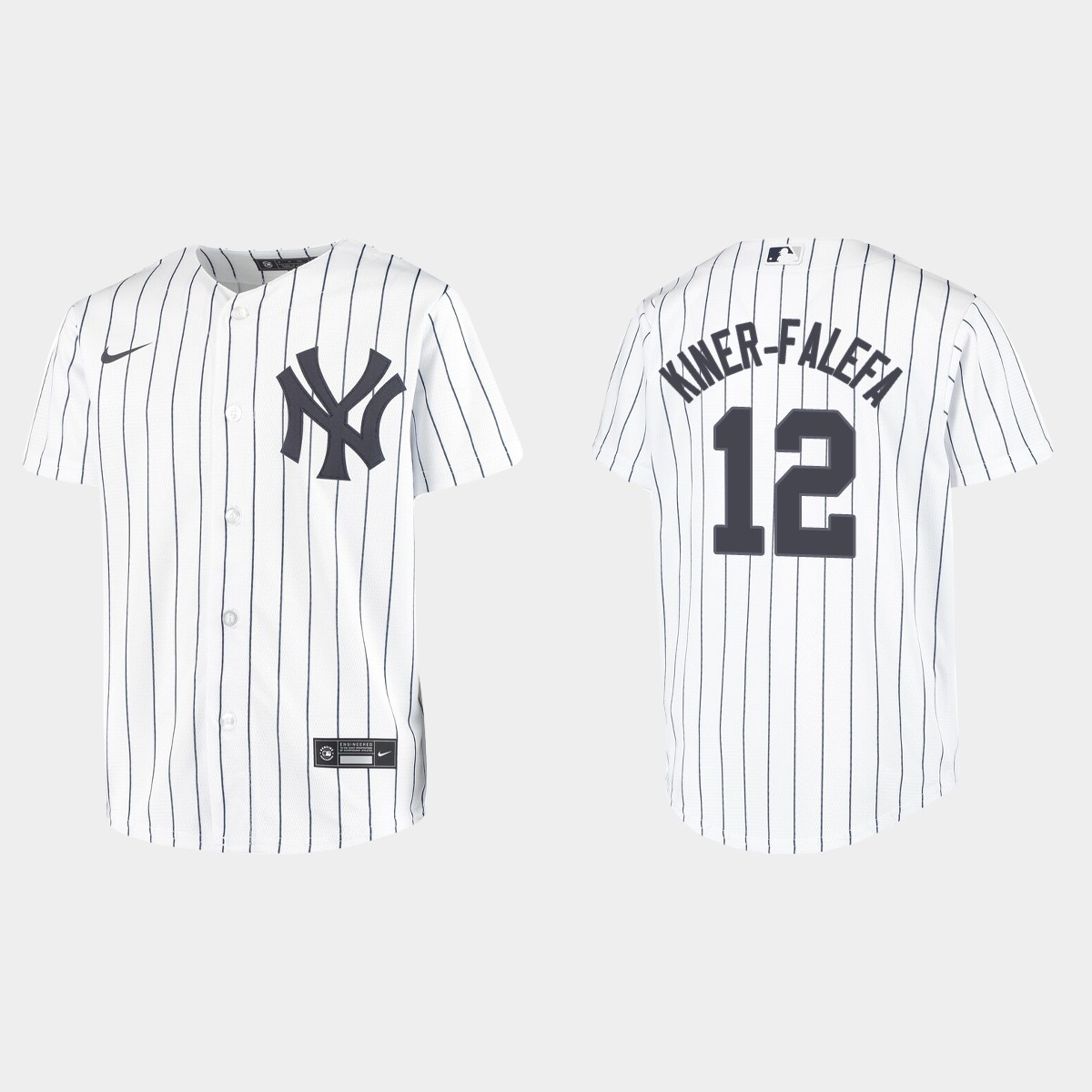 Youth New York Yankees Isiah Kiner-Falefa White  Home Jersey
