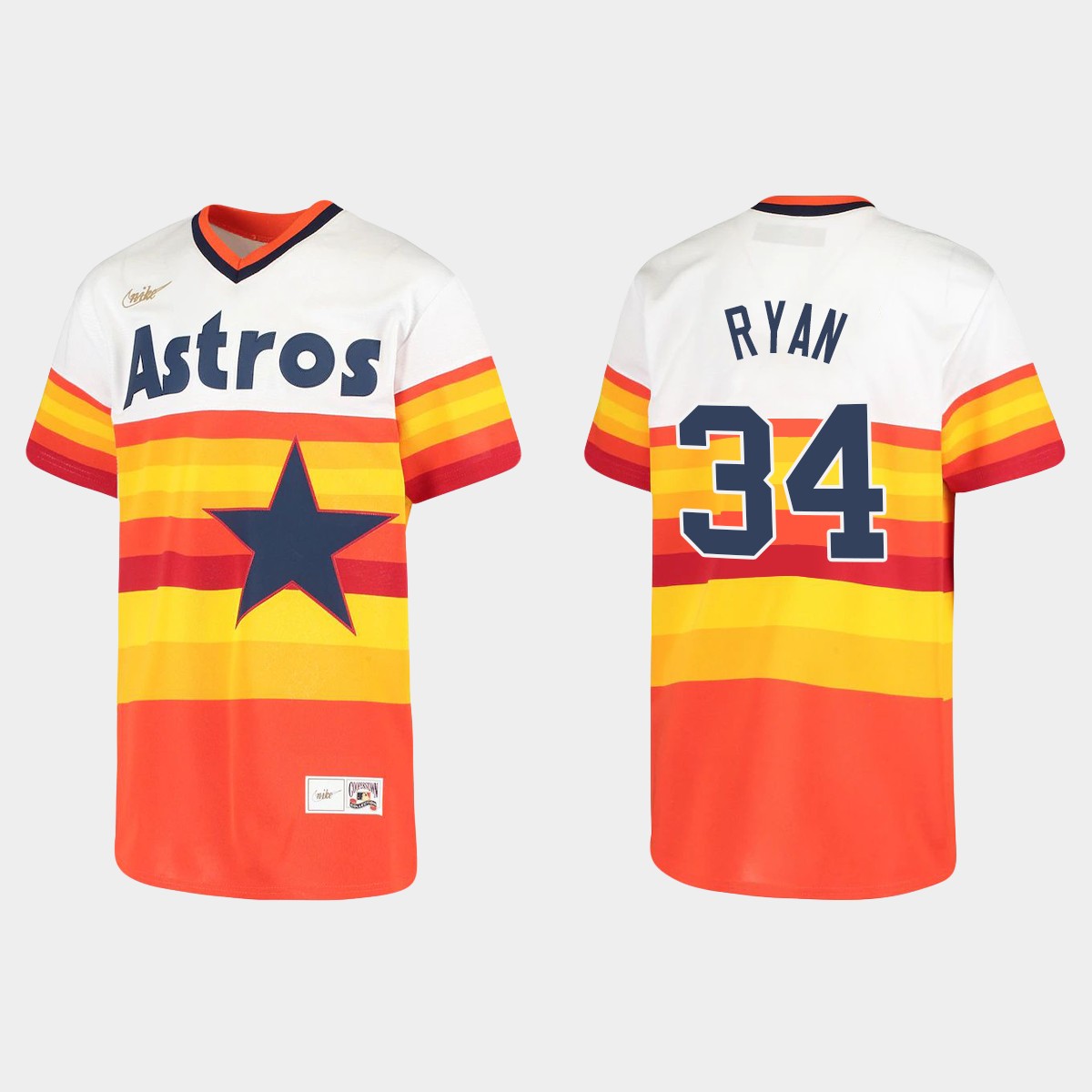 Youth Nolan Ryan #34 Houston Astros Home Cooperstown Collection Jersey - White
