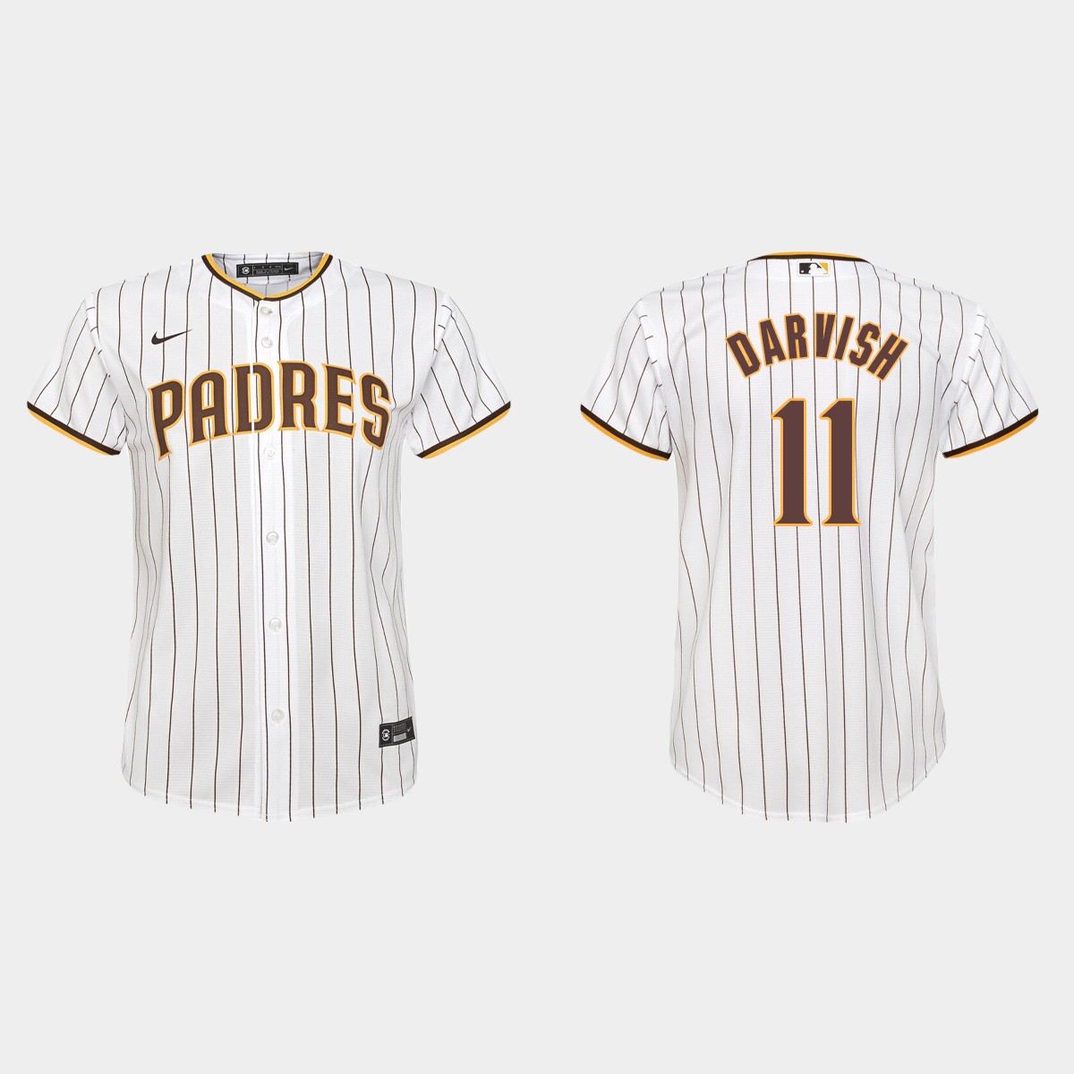 Youth San Diego Padres #11 Yu Darvish White  Home Jersey