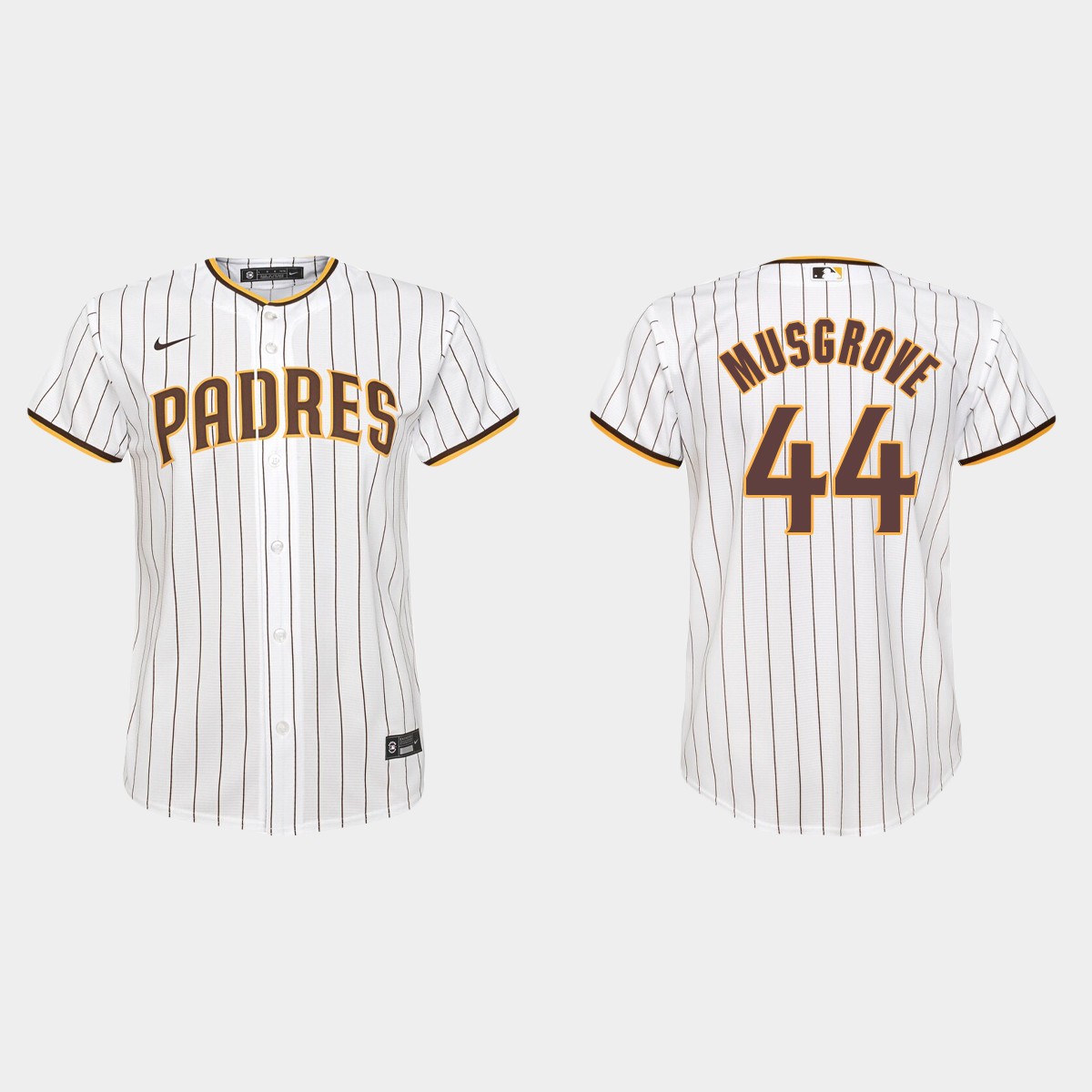 Youth San Diego Padres #44 Joe Musgrove White  Home Jersey