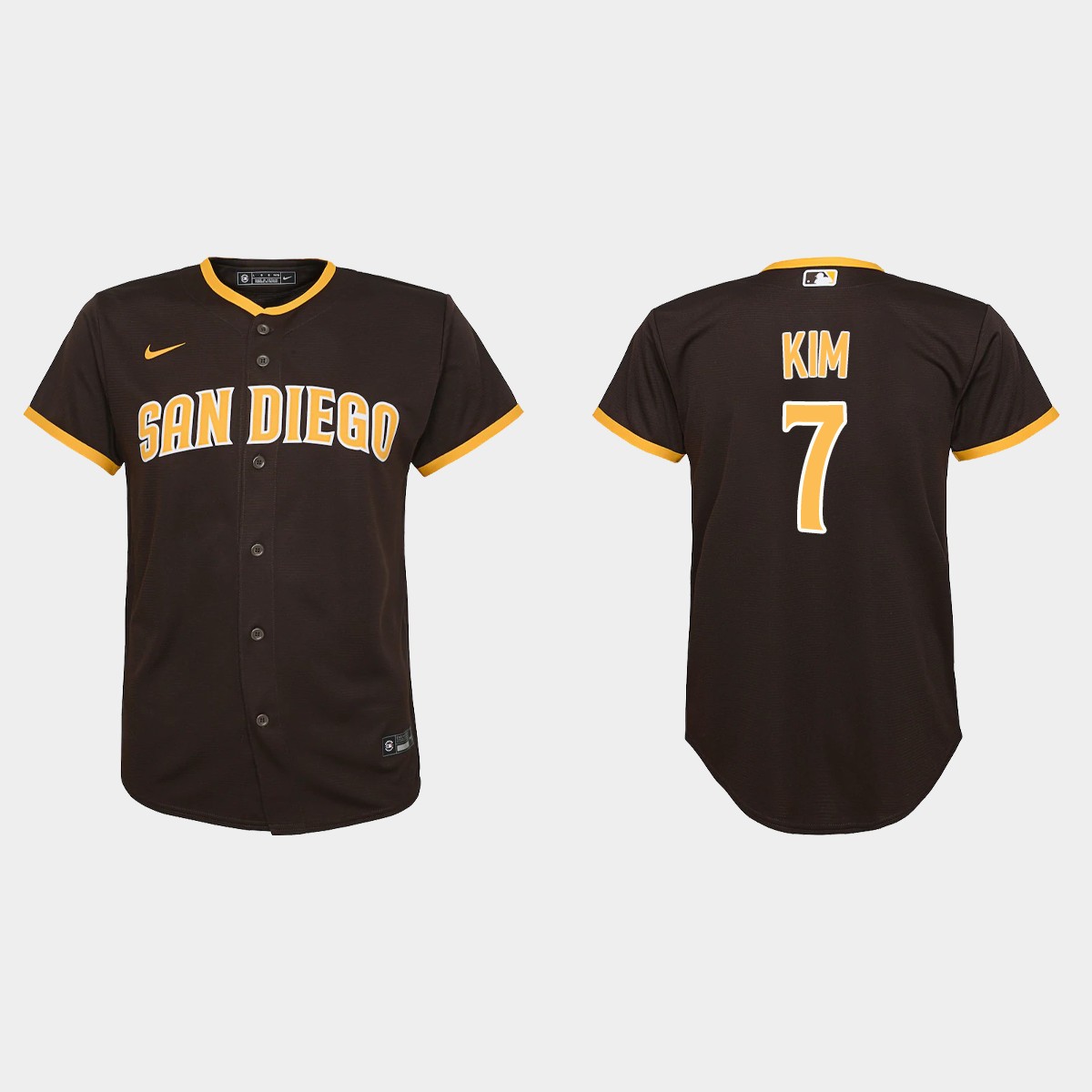Youth San Diego Padres #7 Ha-Seong Kim Brown  Road Player Jersey