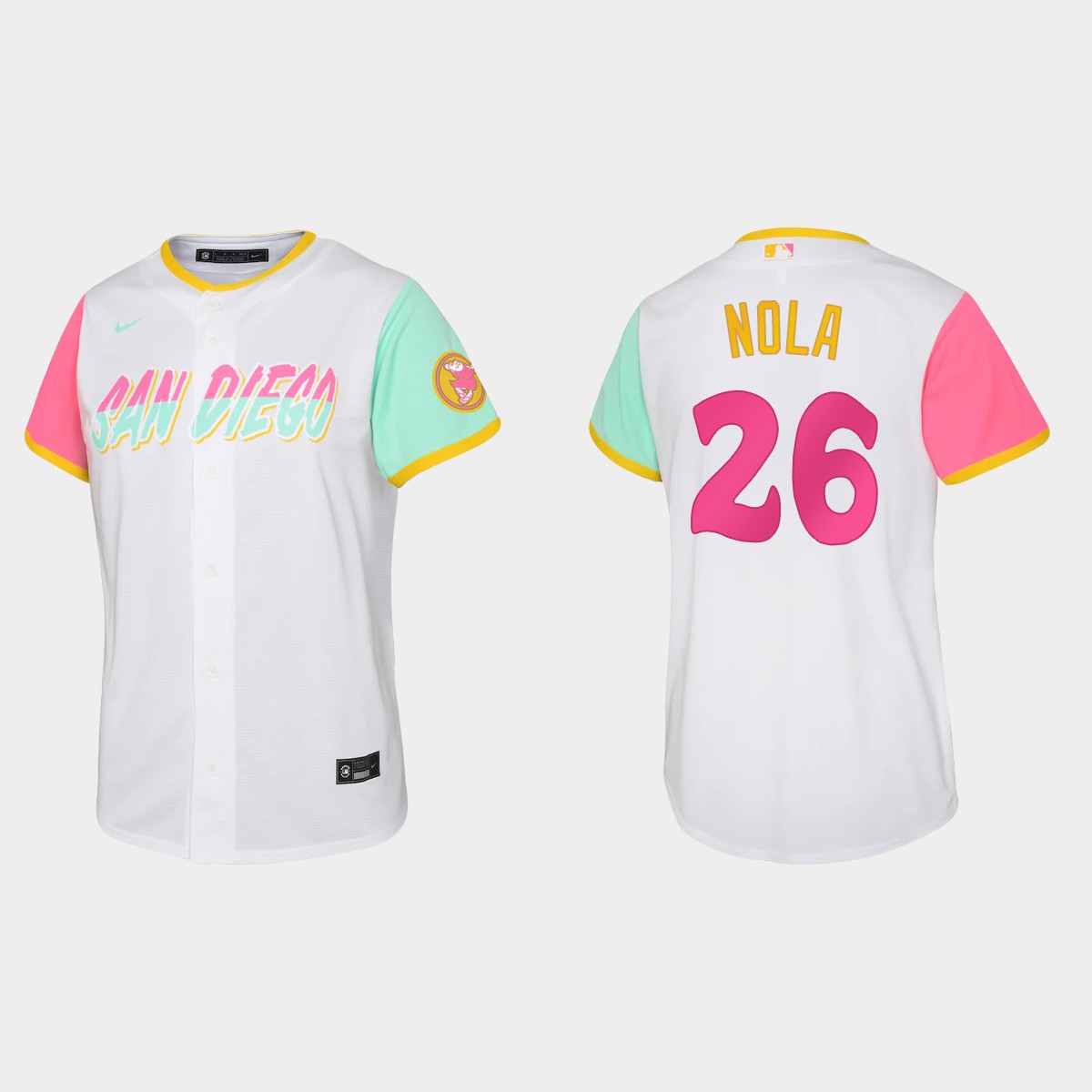 Youth San Diego Padres Austin Nola White 2022 City Connect  Jersey