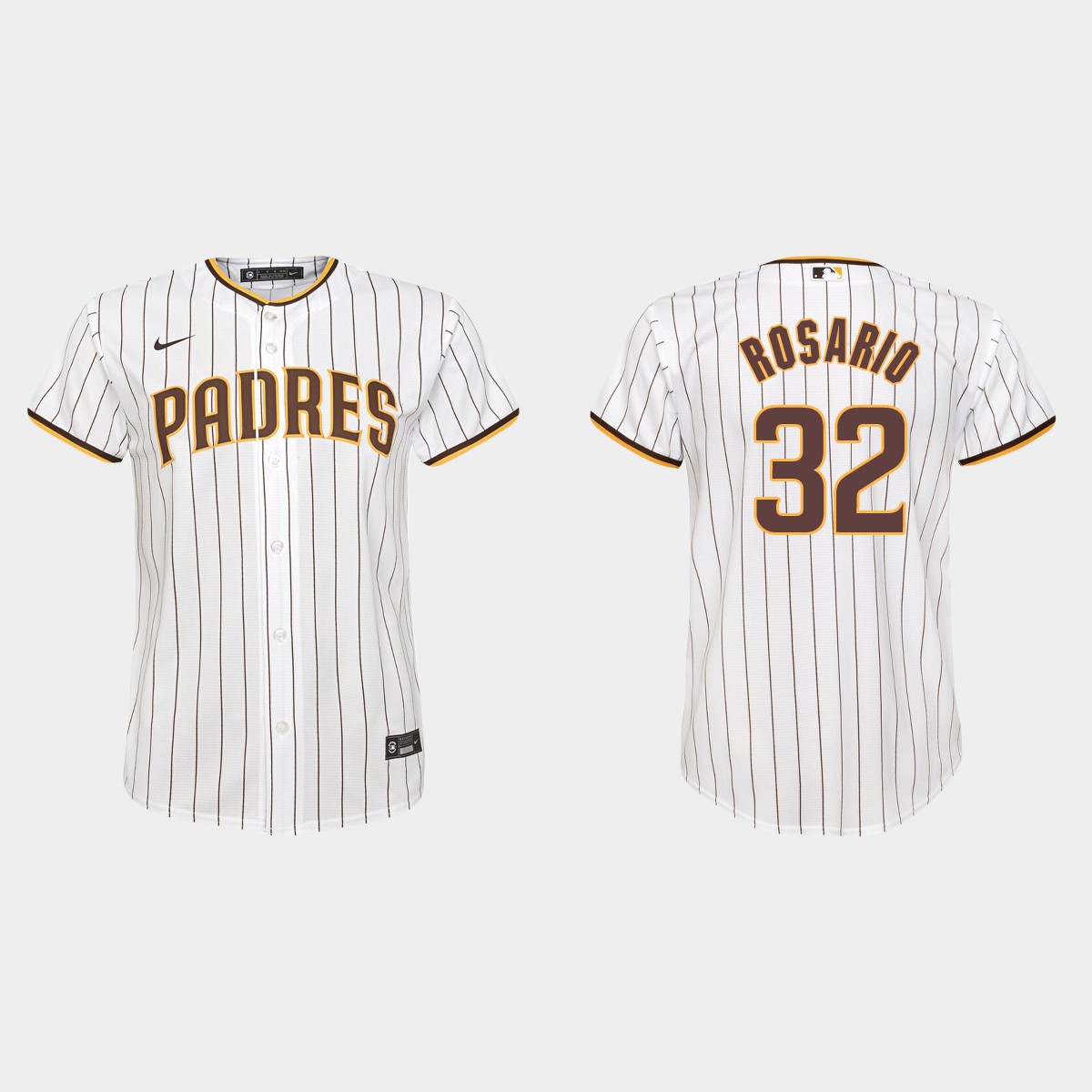 Youth San Diego Padres Eguy Rosario White  Home Jersey