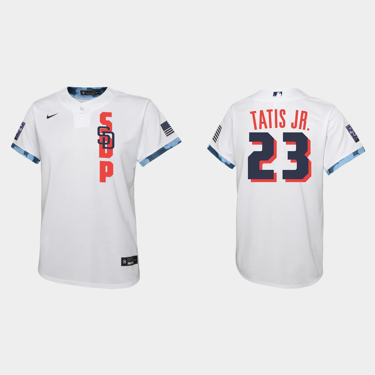 Youth San Diego Padres Fernando Tatis Jr. White 2021 MLB All-Star Game Jersey