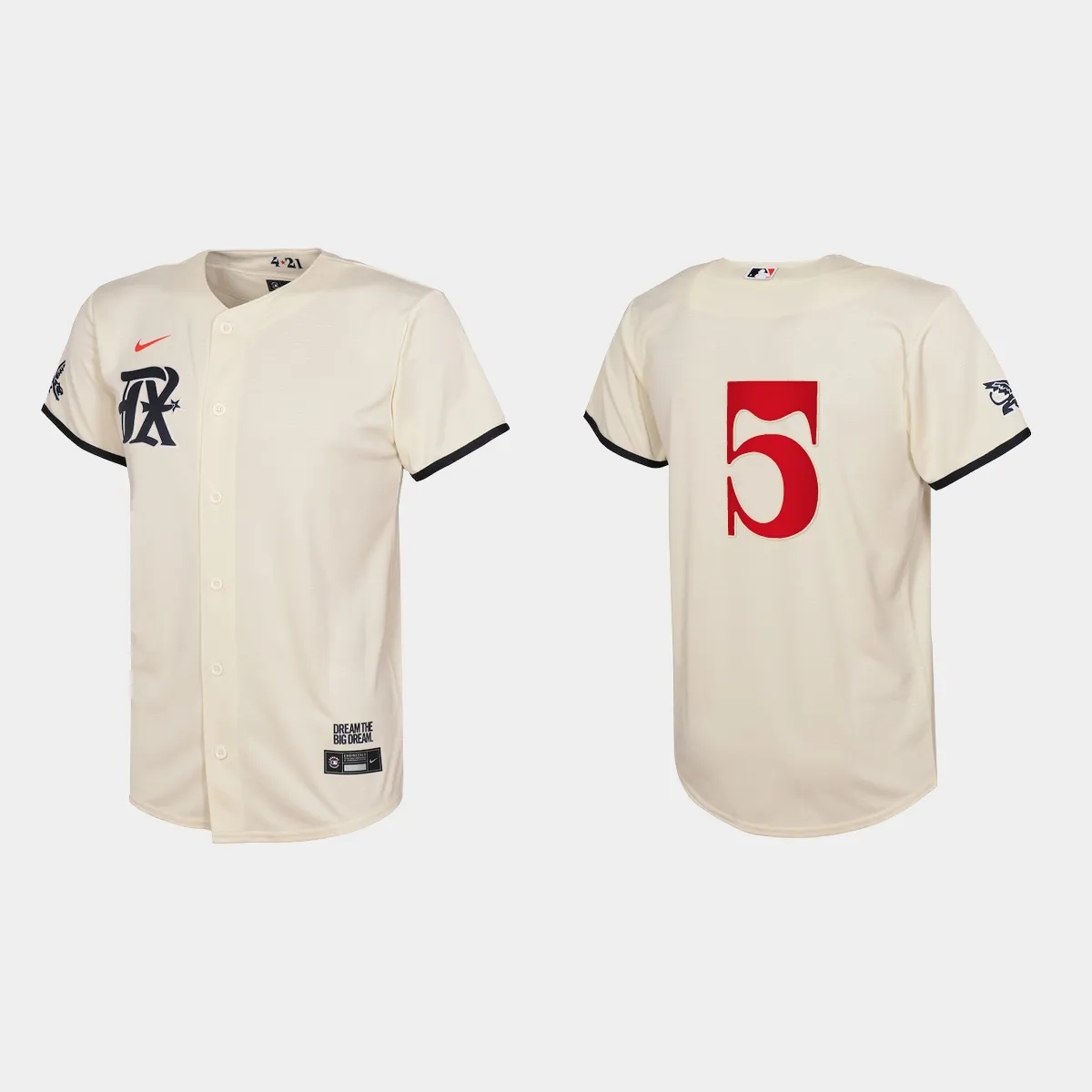 Youth Texas Rangers Corey Seager Cream 2023 City Connect  Jersey