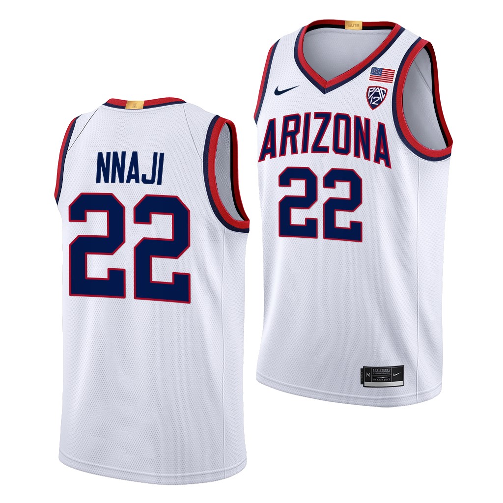 Zeke Nnaji Arizona Wildcats #22 White Limited Basketball Jersey